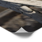 Angel-Skulptur mit Bekleidung und Würfeln auf Sant Poster (Ecke)