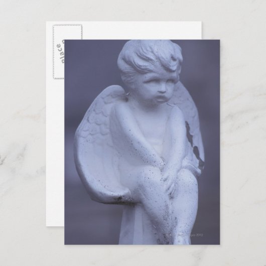 Angel-Skulptur Postkarte (Vorne/Hinten)