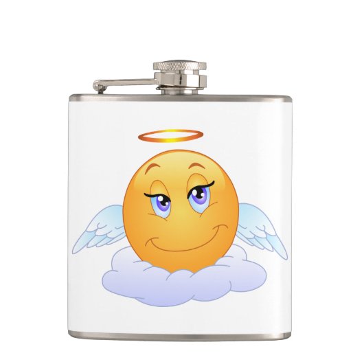 Angel Smiley Flachmann (Vorderseite)