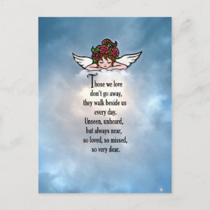 Angel "So geliebt" Postkarte