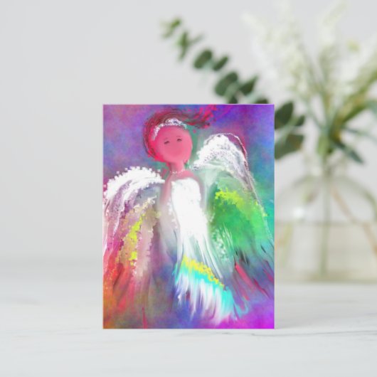 Angel Sparkle Postkarte (Stehend Vorderseite)