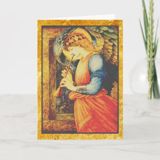 Angel Spielen Flageolet Kunst, Dichtung und Musik Feiertagskarte
