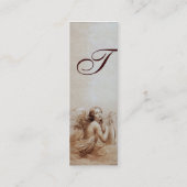 ANGEL SPIELEN LYRA ÜBER DAS CLOUDS Monogramm Gold Mini Visitenkarte (Rückseite)