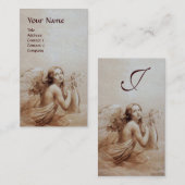 ANGEL SPIELEN LYRA ÜBER DAS KLOUDS Monogramm Silve Visitenkarte (Vorne/Hinten)