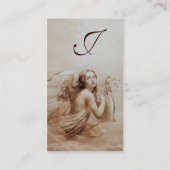 ANGEL SPIELEN LYRA ÜBER DAS KLOUDS Monogramm Silve Visitenkarte (Rückseite)