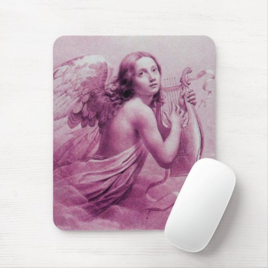 ANGEL SPIELEN LYRA ÜBER DEM KLOUDS Pink Mousepad (Mit Mouse)