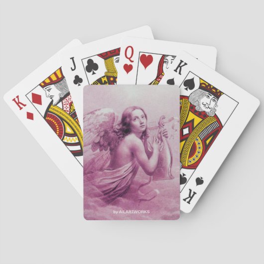 ANGEL SPIELEN LYRA ÜBER DEM KLOUDS Pink Spielkarten (Rückseite)