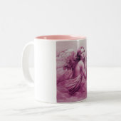 ANGEL SPIELEN LYRA ÜBER DEM KLOUDS Pink Zweifarbige Tasse (Vorderseite Links)