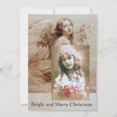 ANGEL SPIELEN LYRA ÜBER DIE CLOUDS-Fotovorlage Einladung (Vorderseite)