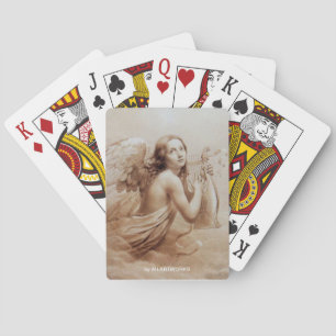 ANGEL SPIELEN LYRA ÜBER DIE CLOUDS SEpia Spielkarten