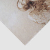 ANGEL SPIELEN LYRA ÜBER DIE KLOUDS Braune Sepia Seidenpapier (Ausschnitt)