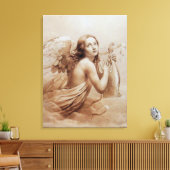 ANGEL SPIELEN LYRA ÜBER DIE KLOUDS LEINWANDDRUCK (Insitu (Wohnzimmer))
