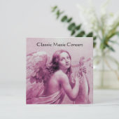 ANGEL SPIELEN LYRA ÜBER DIE KLOUDS, Monogramm Einladung (Stehend Vorderseite)