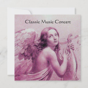 ANGEL SPIELEN LYRA ÜBER DIE KLOUDS, Monogramm Einladung