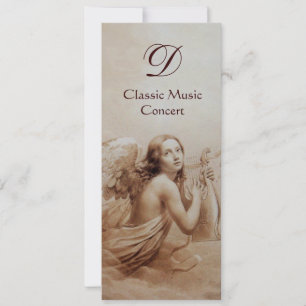 ANGEL SPIELEN LYRA ÜBER DIE KLOUDS, Monogramm Einladung