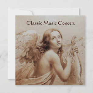 ANGEL SPIELEN LYRA ÜBER DIE KLOUDS, Monogramm Einladung