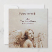 ANGEL SPIELEN LYRA ÜBER DIE KLOUDS, Monogramm Einladung (Rückseite)