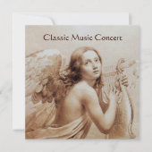 ANGEL SPIELEN LYRA ÜBER DIE KLOUDS, Monogramm Einladung (Vorderseite)