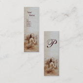 ANGEL SPIELEN LYRA ÜBER DIE KLOUDS Monogramm Pearl Mini Visitenkarte (Vorne/Hinten)