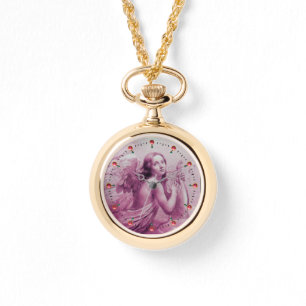 ANGEL SPIELEN LYRA ÜBER DIE KLOUDS Pink Armbanduhr