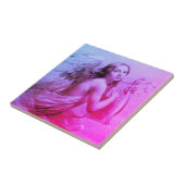 ANGEL SPIELEN LYRA ÜBER DIE KLOUDS Pink Blue Fliese (Seite)