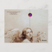 ANGEL SPIELEN LYRA ÜBER DIE KLOUDS POSTKARTE (Rückseite)