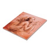 ANGEL SPIELEN LYRA ÜBER DIE KLOUDS Red Brown Fliese (Seite)