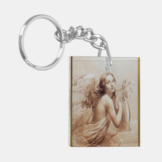 ANGEL SPIELEN LYRA ÜBER DIE KLOUDS SCHLÜSSELANHÄNGER (Vorderseite links)