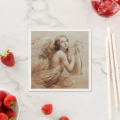 ANGEL SPIELEN LYRA ÜBER DIE KLOUDS SERVIETTE (Beispiel)