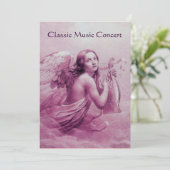 ANGEL SPIELEN LYRA ÜBER DIE KLOUEN, Champagner Einladung (Stehend Vorderseite)