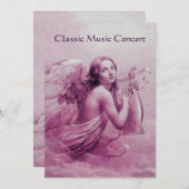 ANGEL SPIELEN LYRA ÜBER DIE KLOUEN, Champagner Einladung (Vorne/Hinten)