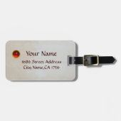 ANGEL SPIELEN LYRA ÜBER DIE KLOUTEN braun Gepäckanhänger (Vorderseite horizontal)