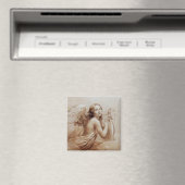 ANGEL SPIELEN LYRA ÜBER DIE KLOUTEN braun Magnet (In Situ (Geschirrspüler))