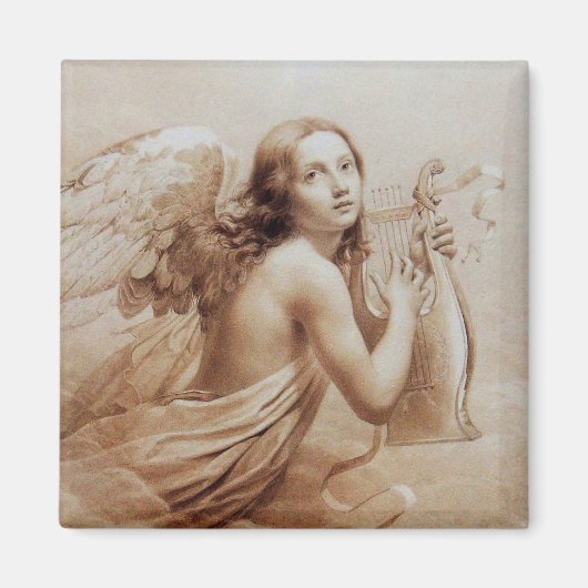 ANGEL SPIELEN LYRA ÜBER DIE KLOUTEN braun Magnet (Vorne)