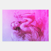 ANGEL SPIELEN LYRA ÜBER DIE KLOUTEN Braunrosa Geschenkpapier Set (Vorderseite 2)