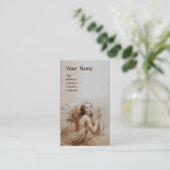 ANGEL SPIELEN VON LYRA ÜBER DAS CLOUDS-Monogramm Visitenkarte (Stehend Vorderseite)