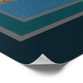 Angel spielt Musik auf einem Harfenposter Poster (Ecke)