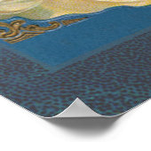 Angel spielt Musik auf einem Harfenposter Poster (Ecke)