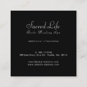 Angel Spirit Fraktal Quadratische Visitenkarte (Rückseite)