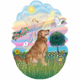 Angel Star - Golden Retriever (#4B) Freistehende Fotoskulptur