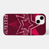 Angel Star individuelle Name ruby red iPhone Hülle (Rückseite (Horizontal))