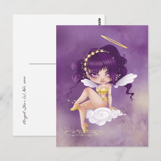 Angel Star Postkarte (Vorne/Hinten)