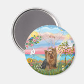 Angel Star-Yorkshire Terrier (#7) Magnet (Vorderseite/Rückseite)