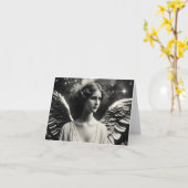 Angel Stars Black and White Jedes Anlasses Karte (Gelbe Blume)