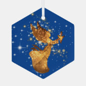 Angel Stars und Peace Dove Starry Night Ornament Aus Glas (Rückseite)