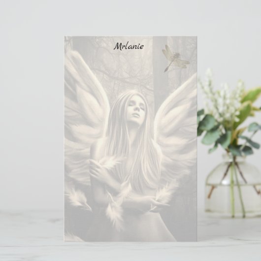 Angel Stationery Briefpapier (Stehend Vorderseite)