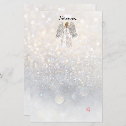 Angel Stationery Briefpapier (Vorne/Hinten)