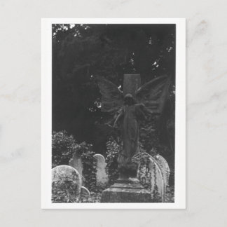 Angel Statue Alter Friedhof Postkarte