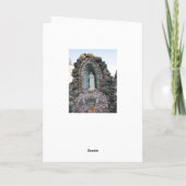 Angel Statue auf der Bench Inspiration Zitat-Karte Karte (Rückseite)