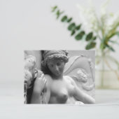 Angel-Statue der Frau Postkarte (Stehend Vorderseite)
